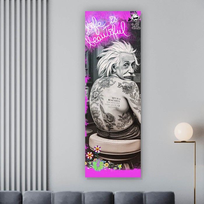 Life Beautiful Retro Tattoo Panorama Hoch