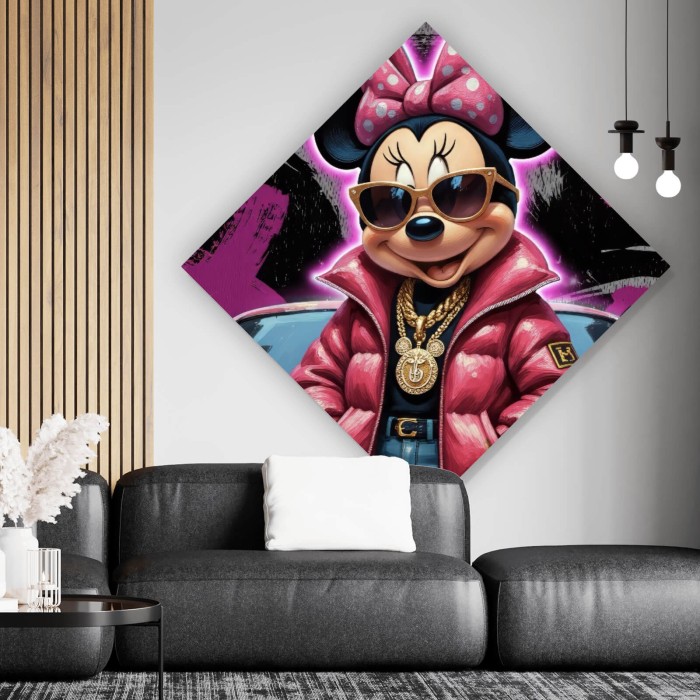 Zeichentrickfigur Fashion mit Sonnenbrille und Jacke No.4 Raute